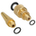 Set adapterësh pompe Dunlop Universal, 14 copa, metalik, ngjyrë ari