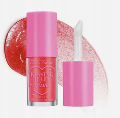 Vaj buzësh gloss Too Faced Kissing Jelly, 4.5ml, nuanca 05 Sour Watermelon, rozë