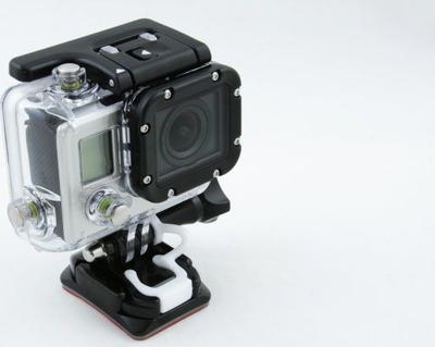 Mbajtëse sigurie XREC për GoPro HERO 4 3+ 3 2, plastike, e zezë