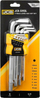 Set çelesa imbus JCB JCB-5093L, 9 copë, 1.5-10mm, i zi
