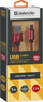 Kabllo Defender USB A - USB C (87813), e kuqe