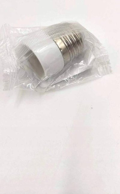 Adapter llambash E27 në E14, plastik, i bardhë