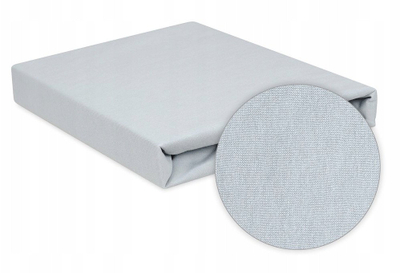 Çarçaf shtrati Babymatex Jersey për Chicco Next2Me Forever, 58x110x8 cm, gri