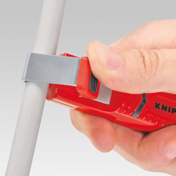 Vegël zhveshëse për izolim Knipex 162016SB, për kabllo të rrumbullakëta, plastikë, portokalli