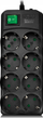 Prizë shumëfishe SVEN Surge Protector 8, 3m, e zezë