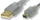 Kabllo USB PremiumCord USB-A - miniUSB, 3m, transparente