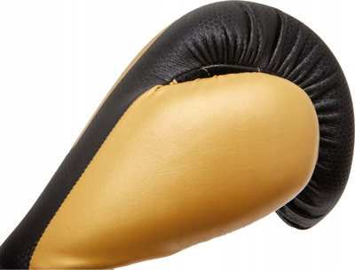 Doreza boksi Reebok Boxing Gloves, 12 oz, të zeza me ari