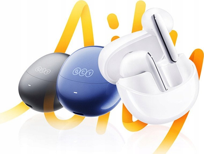 Kufje wireless QCY AilyBuds Pro+ HT10 Pro, ANC, Bluetooth 5.3, blu