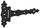 Menteshë zbukurimi ZOB 200x170, metal 2.5mm, e zezë
