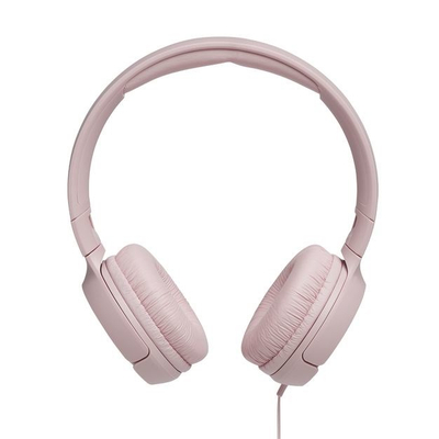 Kufje JBL Tune 500, rreth veshit, 3.5mm, me mikrofon, rozë
