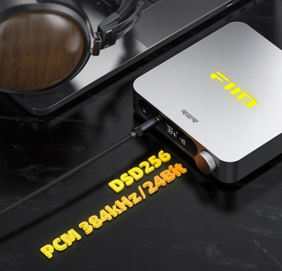 DAC amplifikator FiiO K11, për tavolinë, HIFI R2R, i zi