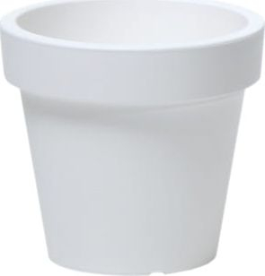 Vazo lulesh Prosperplast Lofly, diametër 40 cm, e bardhë