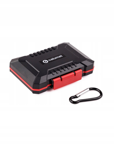 Kuti për kartela memorie Calumet Memory Card Case, rezistente ndaj ujit, trup i fortë, e zezë