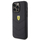 Këllëf telefoni Ferrari Quilted Metal Logo për iPhone 15 Pro Max 6.7", lëkurë, i zi