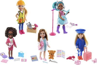 Set kukulla Barbie Chelsea Career, 26 pjesë, shumëngjyrësh