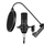 Mikrofon kondensator Puluz PU612B, për studio dhe podcast, i zi