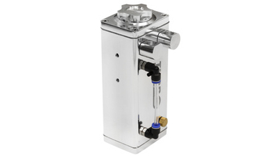 Depozitë vaji TurboWorks Oil Catch Tank, 1L, alumini, argjend