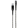 Kabllo Cellularline Tetraforce TETRACABTYC1MK, USB-A/Type-C, 1..2m, e zezë