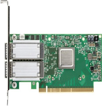 Kartë rrjeti Dell Mellanox ConnectX-5, Dual Port 10/25GbE SFP28, PCIe Full Height, jeshile