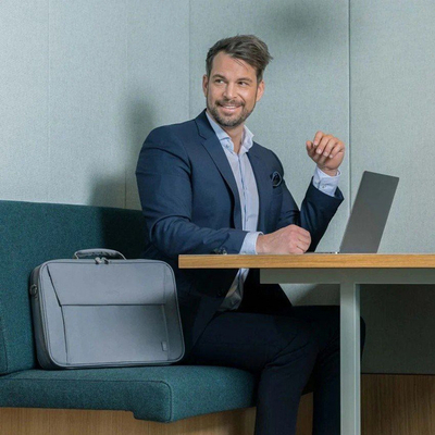 Çantë për laptop Dicota, 15", e hirtë