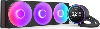 Ftohës uji për proçesor NZXT Kraken Elite 360 RGB, radiator 360 mm, ekran IPS 2.72\", i zi