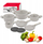 Set tenxheresh dhe tiganësh Klausberg KB-7967, 12 pjesë, alumin i derdhur, veshje jo ngjitëse, bezhë