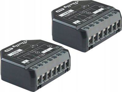 Паметен актуатор Shelly 2PM Gen4, 2 канала, WiFi Zigbee Matter, црн