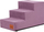 Shkallë për qen Hobbydog Savoy M, 3 hapa, 50 x 30 x 30 cm, lejla