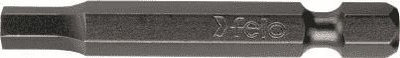 Bit gjashtëkëndor Felo FL03430510, 3.0 mm, 50 mm, metalik