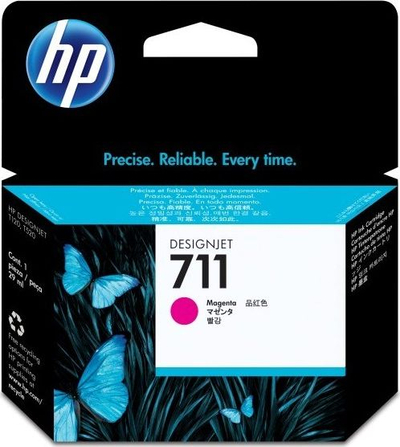 Fishek boje HP DesignJet 711 CZ131A, Magenta, 29 ml, shumëngjyrëshe
