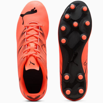 Këpucë futbolli Puma Attacanto FG AG M 107477 14 për burra, për terren të thatë edhe për bar artificial, të bardha