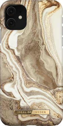 Mbulesë telefoni IDeal of Sweden Fashion, për iPhone 11 XR, Golden Sand Marble, bejxhe
