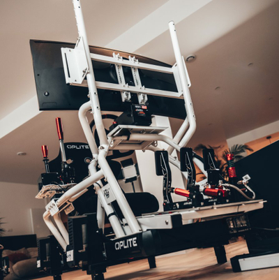 Mbajtëse levë shpejtësie dhe handbrake Oplite R8, metal, e bardhë