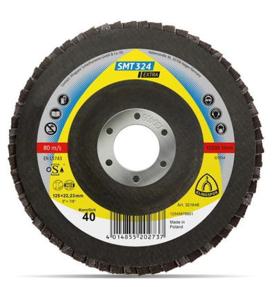 Rrotë përpunuese KLINGSPOR 125mm SMT324 EXTRA, zhavor 40 - 321510