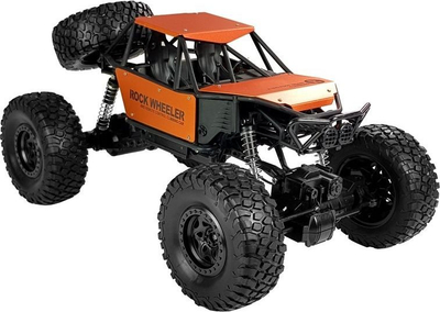Makinë lodër Monster Truck Leantoys me pult 2.4GHz, shkallë 1:8, portokalli