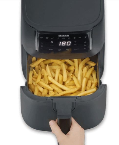 Fritezë me ajër të nxehtë Severin FR 2461, 4L, 1300W, e zezë