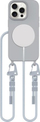 Këllëf me varëse Tech Protect Magnecklace MagSafe për iPhone 14 Pro, TPU, gri Crayon