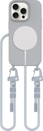 Këllëf me varëse Tech Protect Magnecklace MagSafe për iPhone 14 Pro, TPU, gri Crayon