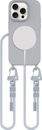 Këllëf me varëse Tech Protect Magnecklace MagSafe për iPhone 14 Pro, TPU, Crayon Grey