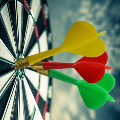 Shigjeta darts Enero Dart 1063720, set me 6 copë, 11 cm, shumëngjyrëshe