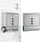 Kuti postare HI inoksi, me mbajtëse gazetash, 30.5x9.6x33.5 cm, metal