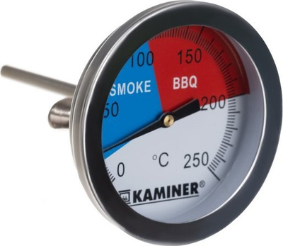 Termometër për barbecue Smoke and Barbecue, prej çeliku inox, për grill dhe smoker