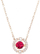 Qafore për femra Swarovski 5279421, 38cm, e artë/kuqe