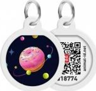 Varëse identifikimi për qen WAUDOG Smart ID 0625-0218, QR kod, 25mm, e bardhë shumëngjyrëshe