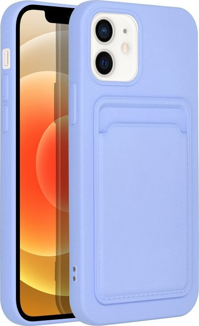 Këllëf telefoni Forcell për iPhone 12 / 12 Pro, silikon i butë, me xhep kartash, lejla