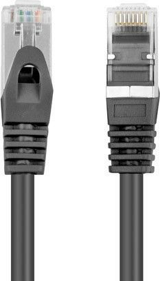 Kabllo patchcord Lanberg, FTP, Kat.6, 0.25 m, e zezë