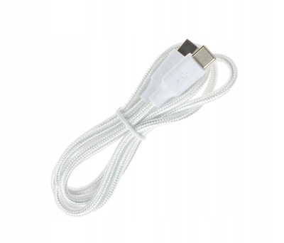 Kabllo karikimi Delta Multimedia CHAR-CC-1M-65W, USB C në USB C, 1m, e bardhë