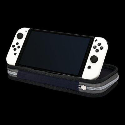 Kuti mbrojtëse PowerA Slim Zelda Battle Ready Link NSCS0087 01, për Nintendo Switch, e zezë gri e bardhë