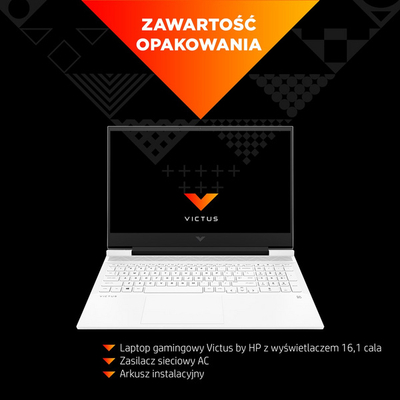Laptop HP 16-e0304nw, 16.1", 16 GB RAM, 512 GB SSD, AMD Ryzen™ 5, NVIDIA GeForce RTX 3050, i zi