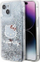 Mbulesë telefoni Hello Kitty HKHCP14SLIKHET për iPhone 14 6.1", hardcase TPU, efekt liquid glitter, argjend